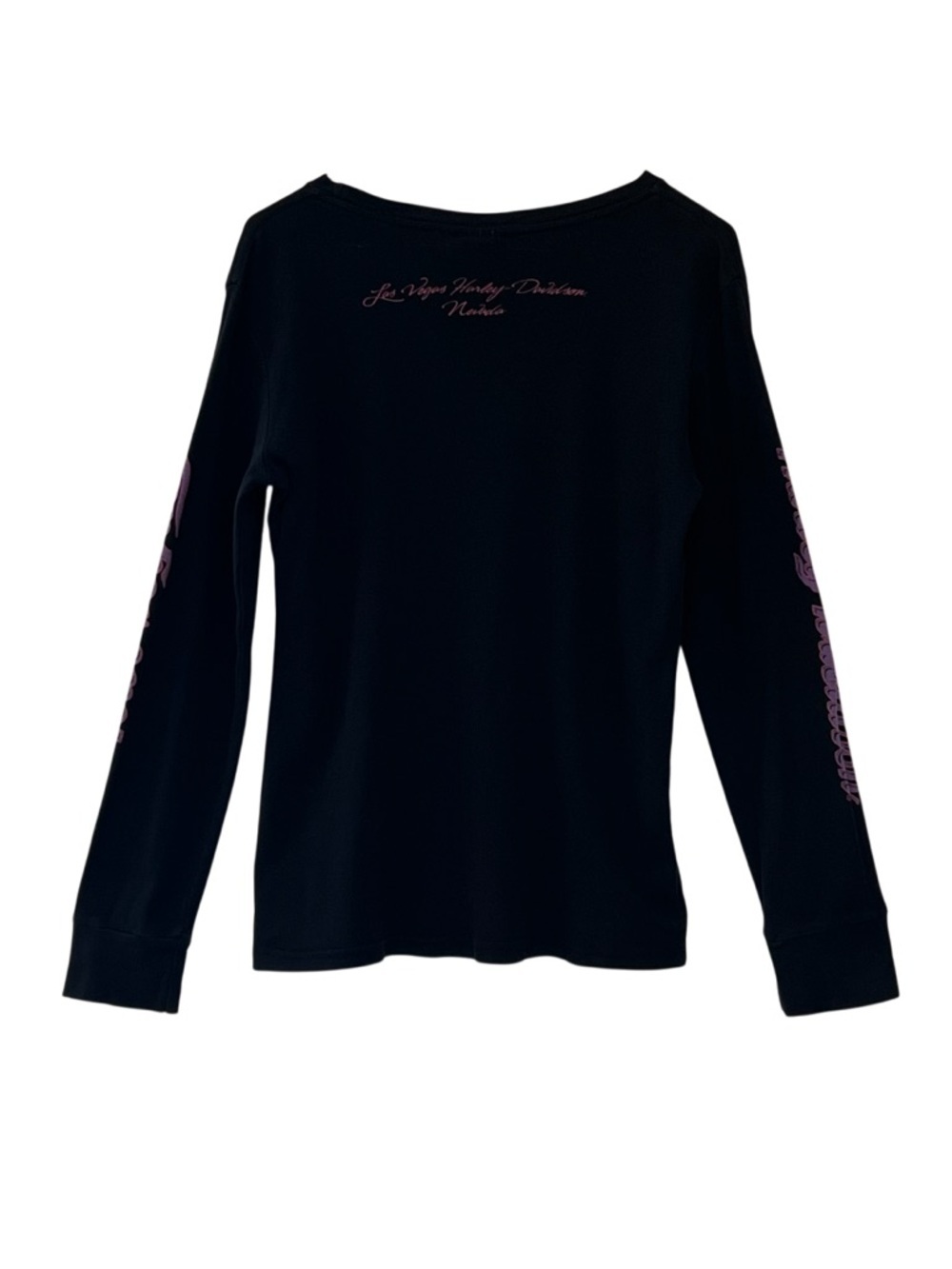 Harley-Davidson Las Vegas Nevada Let It Ride Rhinestone Graphic Long Sleeve Tee - Picture 4 of 9